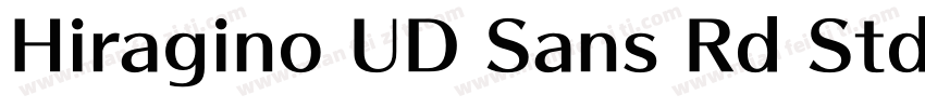 Hiragino UD Sans Rd Std字体转换